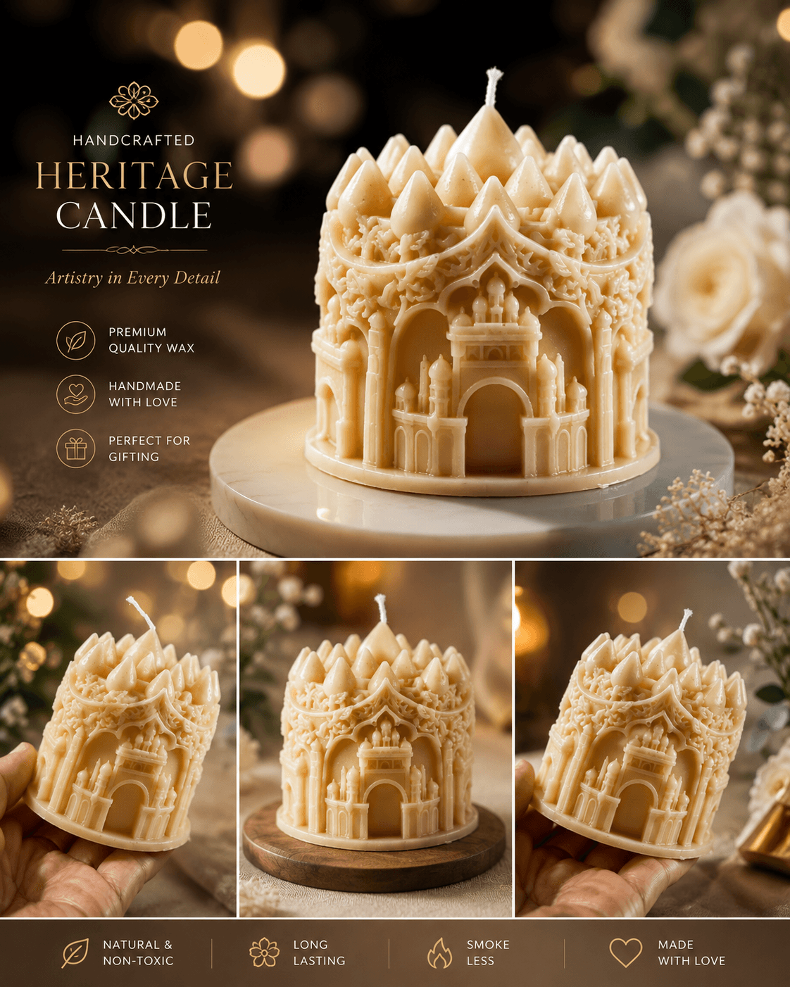 Heritage collection hand-poured candle