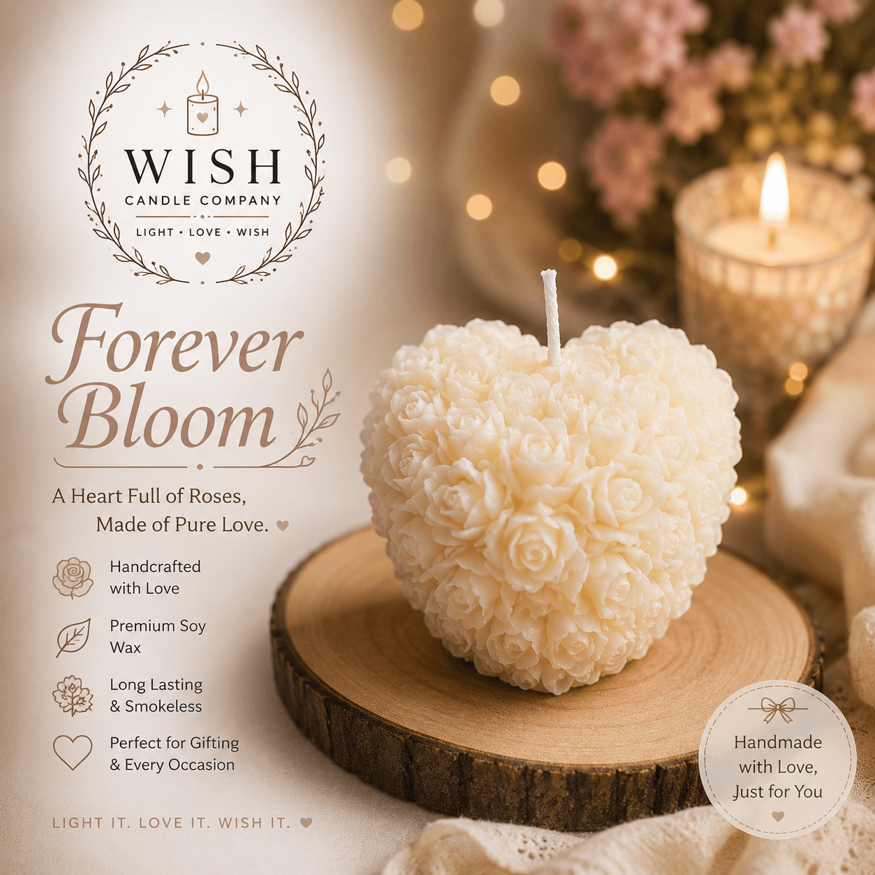 Quiet Wish calming scented candle